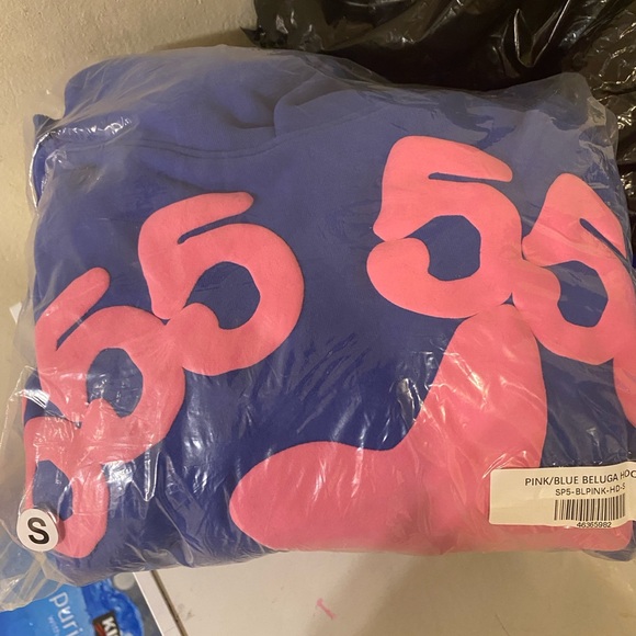 Blue and Pink pullover Sweater